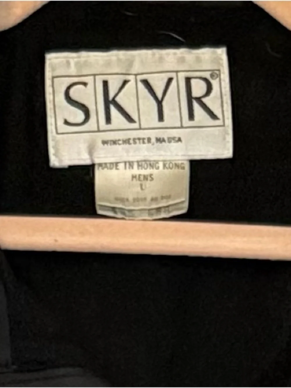 Vintage 1980s SKYR Men's Ski Jacket in Black, Red & Teal Size Large (Y41)